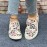 Women's Flower & Skull Print Canvas Shoes, Casual Slip On Outdoor Shoes, Lightweight Low Top Shoes