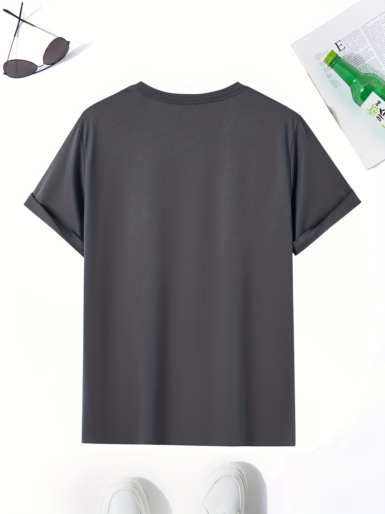 powerful slogan print mens graphic design crew neck t shirt casual comfy tees t shirts for summer mens clothing tops details 93